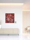 Ganesha Oil Painting on Canvas, Original Custom Hand-painted Indian Wall Art Painting Modern Wall Art Living Room Decor