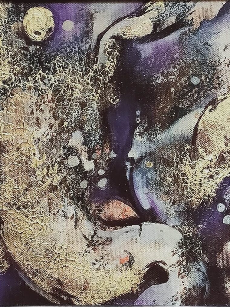 Bliss of blessings Acrylic on canvas