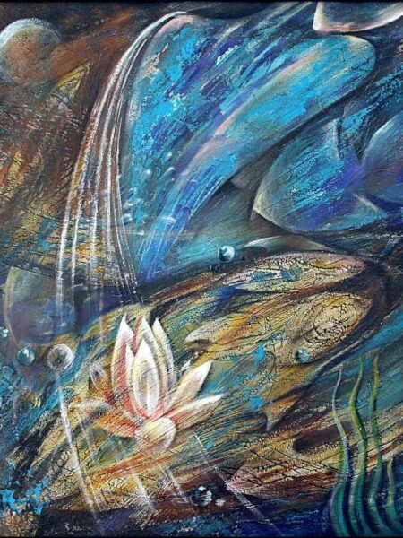 Blue Lady Acrylic on canvas