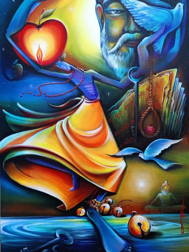 Joy of Existence  Acrylic on canvas