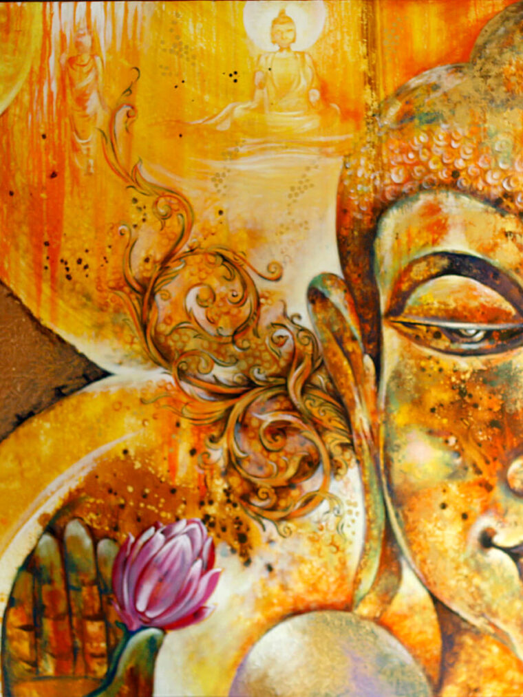 Listening of Art Acrylic on canvas