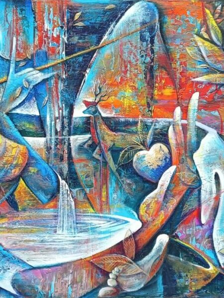 Music of the Mirage  Acrylic on canvas