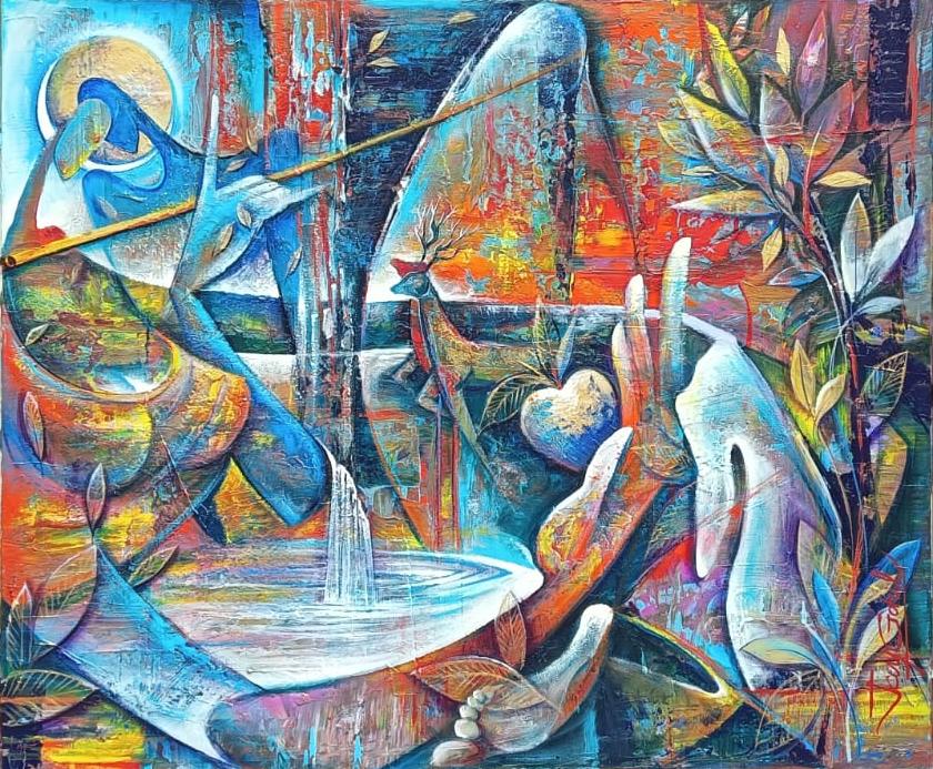 Music of the Mirage  Acrylic on canvas