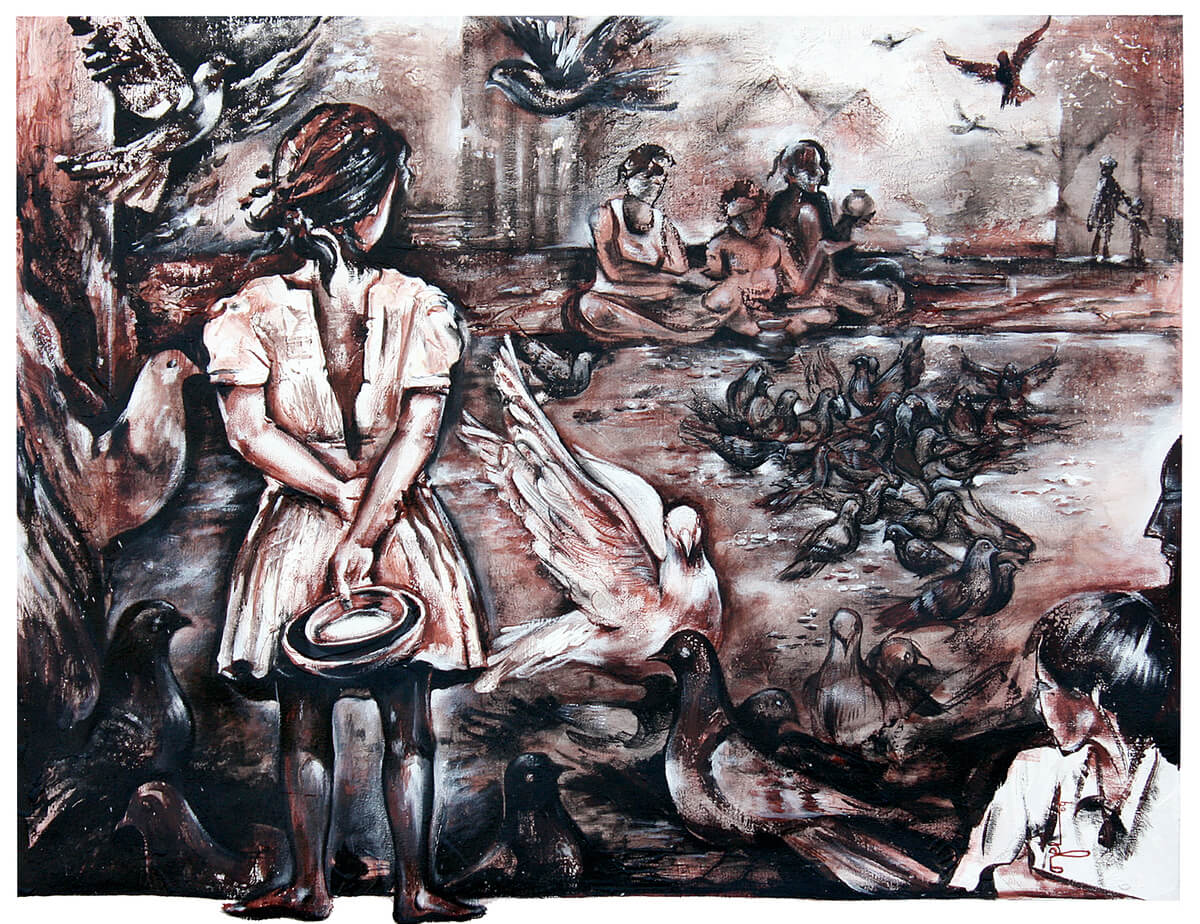 With Ethics  Acrylic on canvas